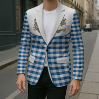 Oktoberfest Blazer Country Cowboy Style Blue Version