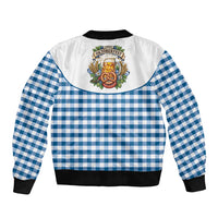 Oktoberfest Bomber Jacket Country Cowboy Style Blue Version