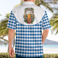 Oktoberfest Hawaiian Shirt Country Cowboy Style Blue Version