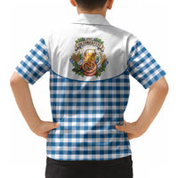 Oktoberfest Hawaiian Shirt Country Cowboy Style Blue Version