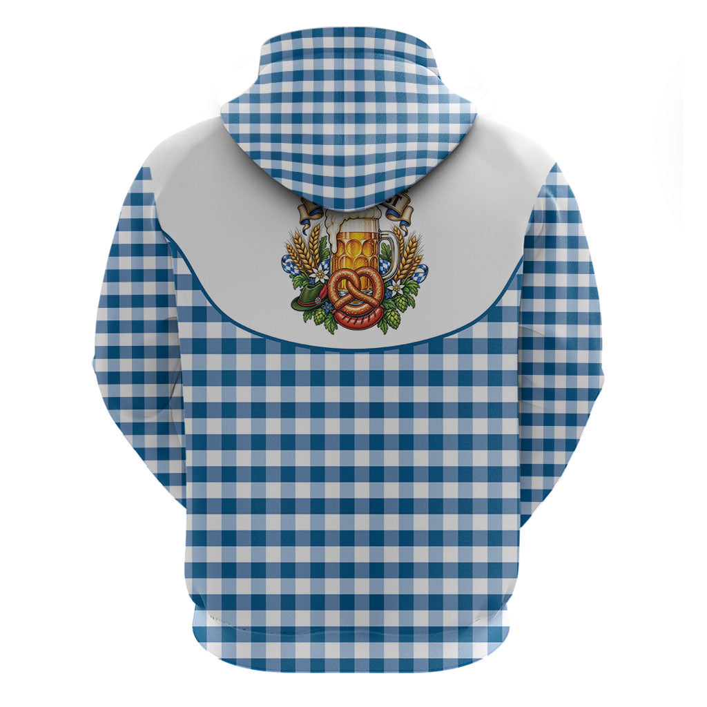 Oktoberfest Hoodie Country Cowboy Style Blue Version
