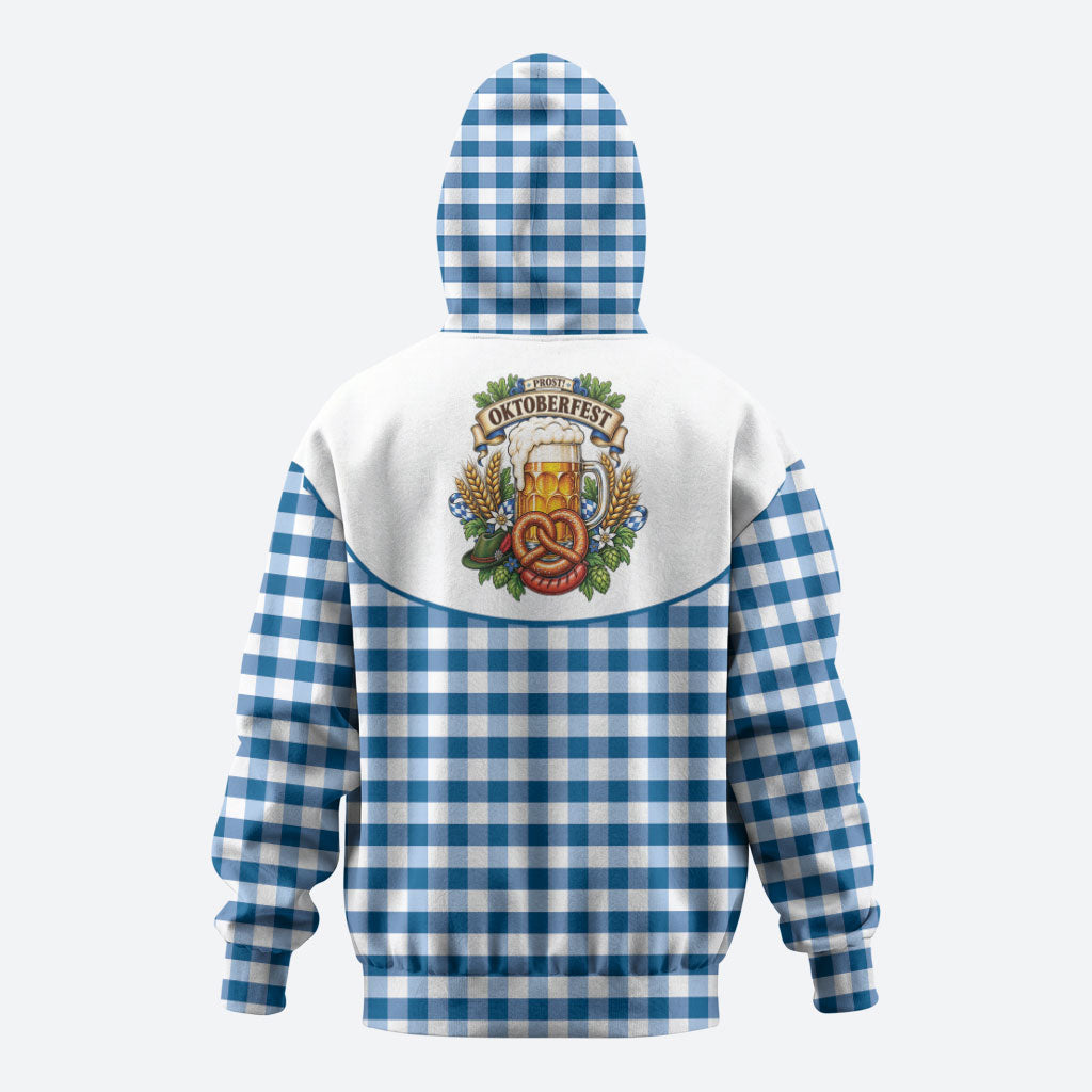Oktoberfest Hoodie Country Cowboy Style Blue Version