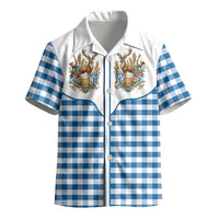 Oktoberfest Kid Hawaiian Shirt Country Cowboy Style Blue Version