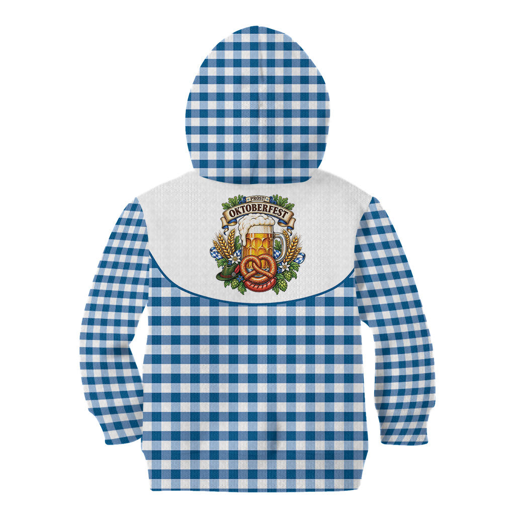Oktoberfest Kid Hoodie Country Cowboy Style Blue Version