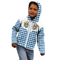 Oktoberfest Kid Hoodie Country Cowboy Style Blue Version