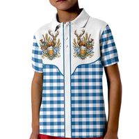 Oktoberfest Kid Polo Shirt Country Cowboy Style Blue Version