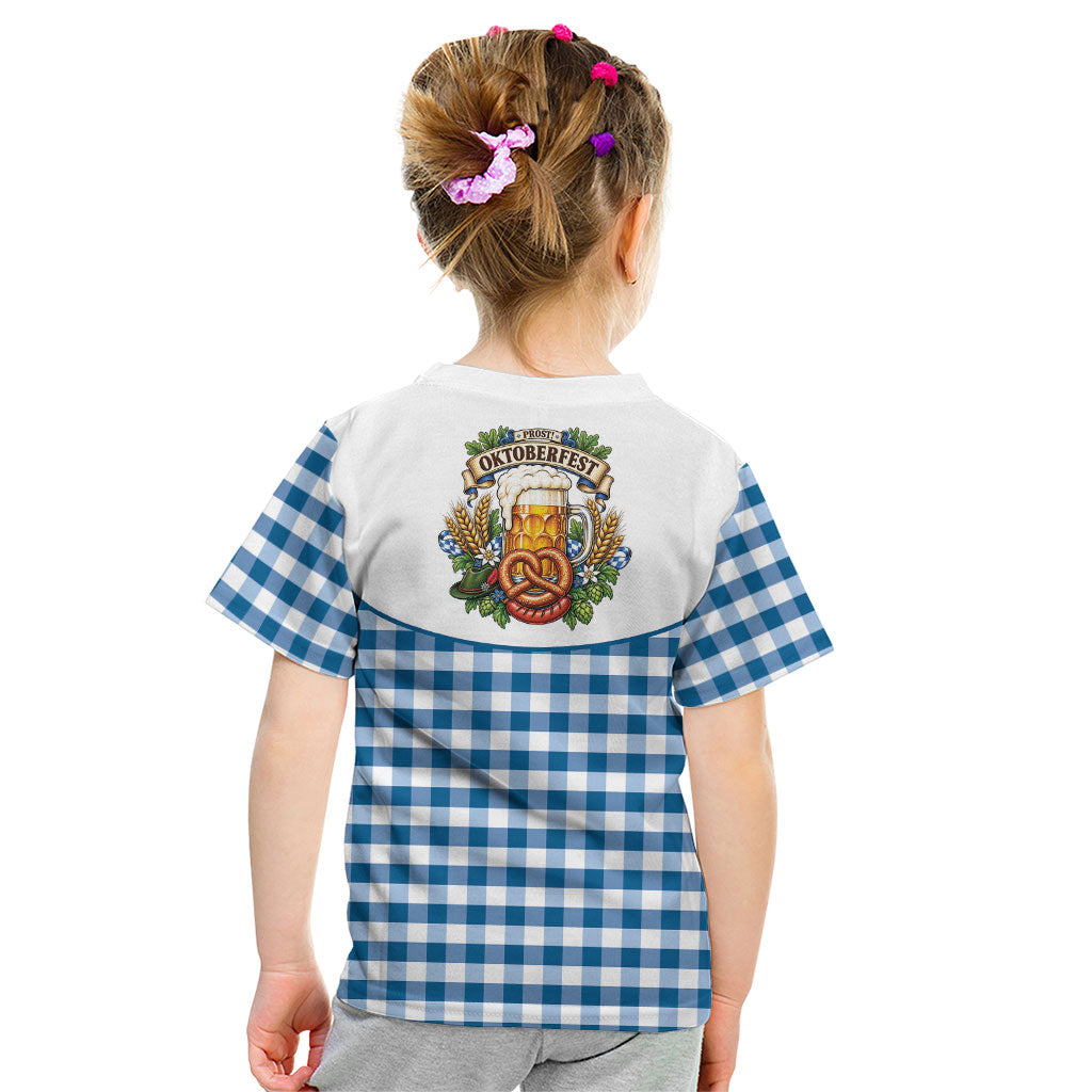 Oktoberfest Kid T Shirt Country Cowboy Style Blue Version