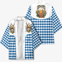 Oktoberfest Kimono Country Cowboy Style Blue Version