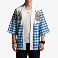 Oktoberfest Kimono Country Cowboy Style Blue Version