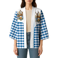 Oktoberfest Kimono Country Cowboy Style Blue Version