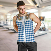 Oktoberfest Men Tank Top Country Cowboy Style Blue Version