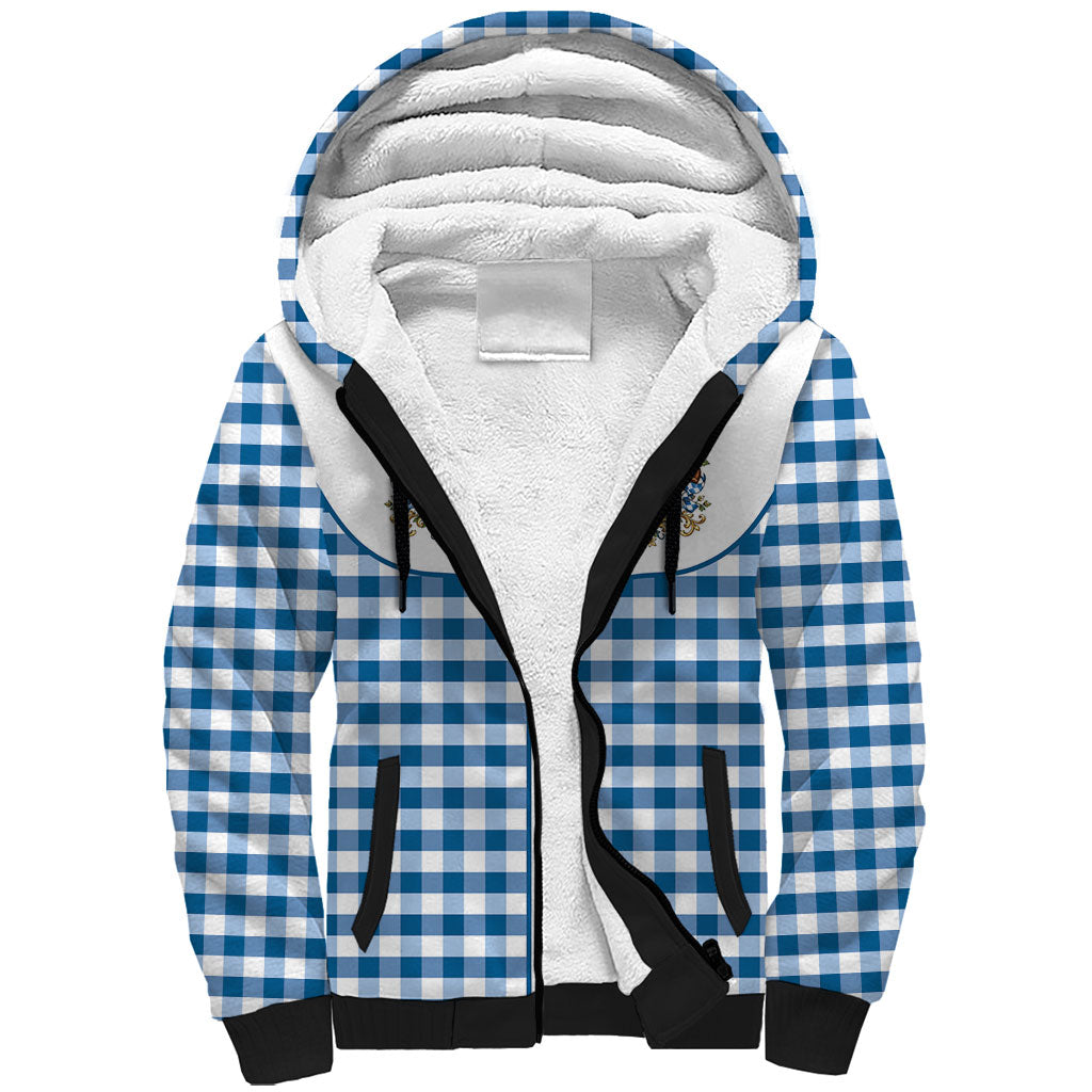 Oktoberfest Sherpa Hoodie Country Cowboy Style Blue Version