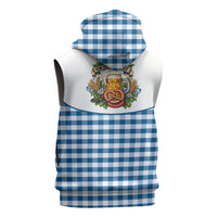 Oktoberfest Sleeveless Zip Hoodie Country Cowboy Style Blue Version
