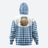 Oktoberfest Zip Hoodie Country Cowboy Style Blue Version