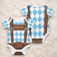 Personalized Lederhosen Oktoberfest Costume Baby Onesie