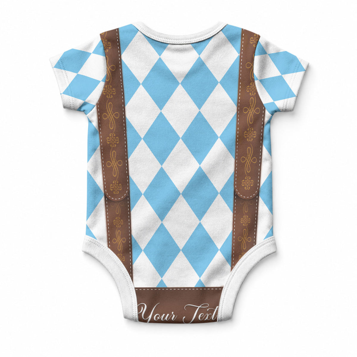 Personalized Lederhosen Oktoberfest Costume Baby Onesie