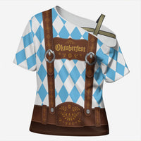 Personalized Lederhosen Oktoberfest Costume Cross Shoulder Shirt