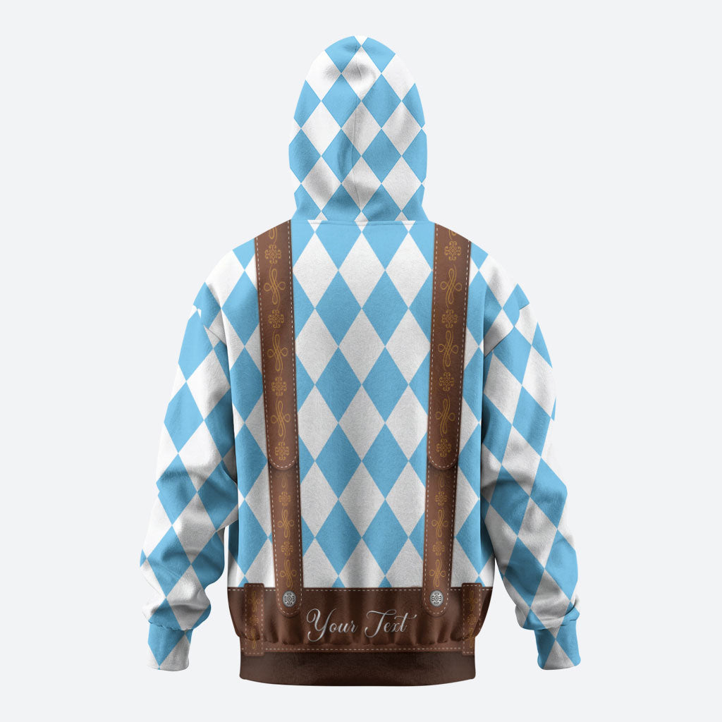 Personalized Lederhosen Oktoberfest Costume Hoodie