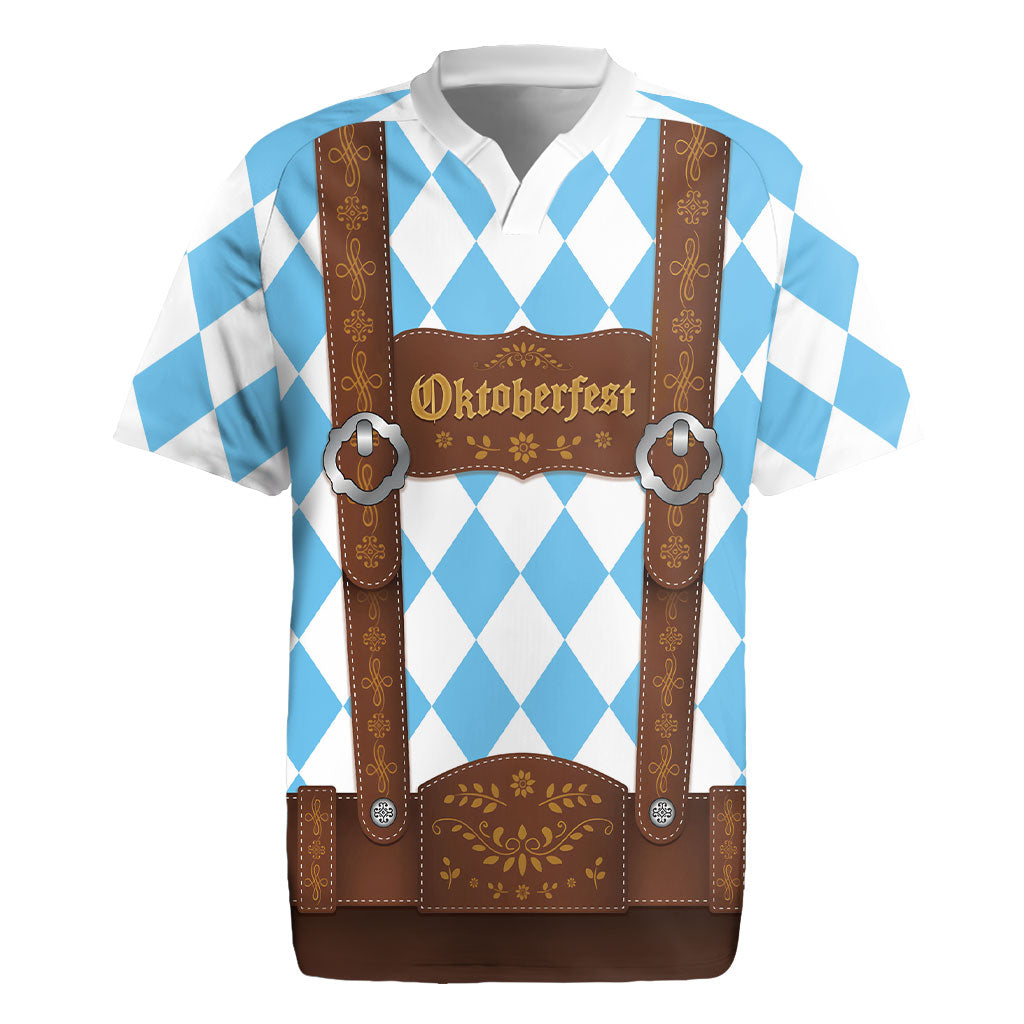 Personalized Lederhosen Oktoberfest Costume Rugby Jersey