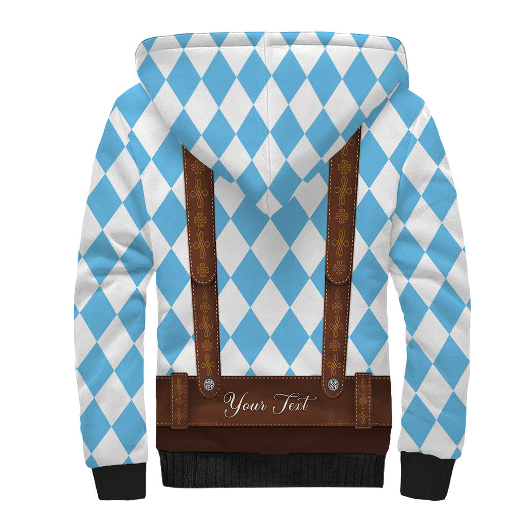 Personalized Lederhosen Oktoberfest Costume Sherpa Hoodie