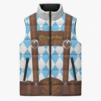 Personalized Lederhosen Oktoberfest Costume Sleeveless Puffer Jacket