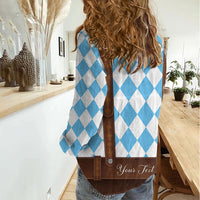 Personalized Lederhosen Oktoberfest Costume Women Casual Shirt