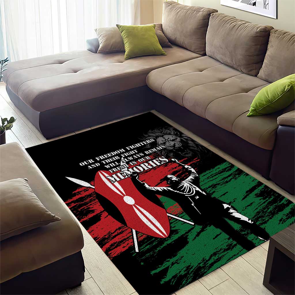 Happy Kenya Mashujaa Day Area Rug Honour Our Heroes, Heroines LT05 - Wonder Print Shop
