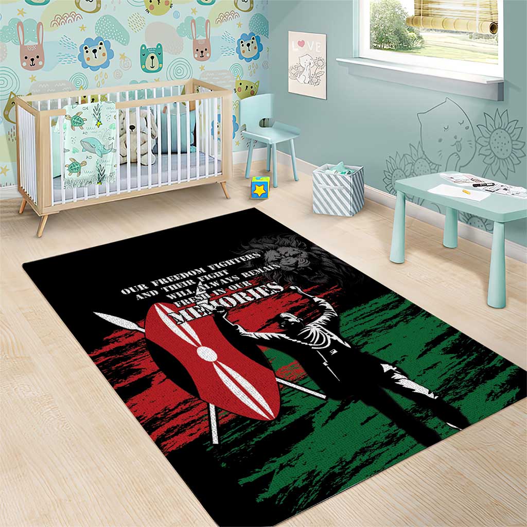 Happy Kenya Mashujaa Day Area Rug Honour Our Heroes, Heroines LT05 - Wonder Print Shop