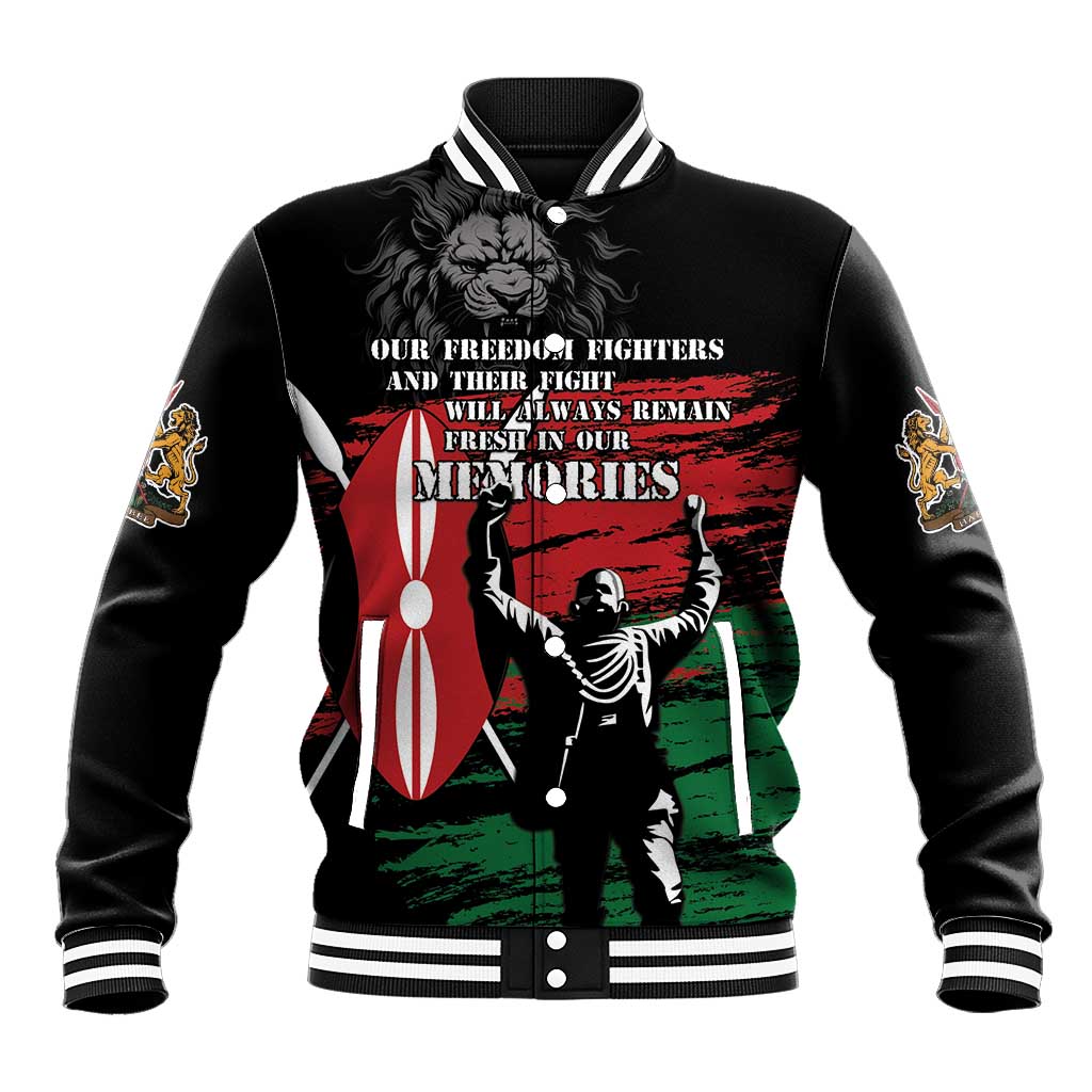 Happy Kenya Mashujaa Day Baseball Jacket Honour Our Heroes, Heroines LT05 - Wonder Print Shop