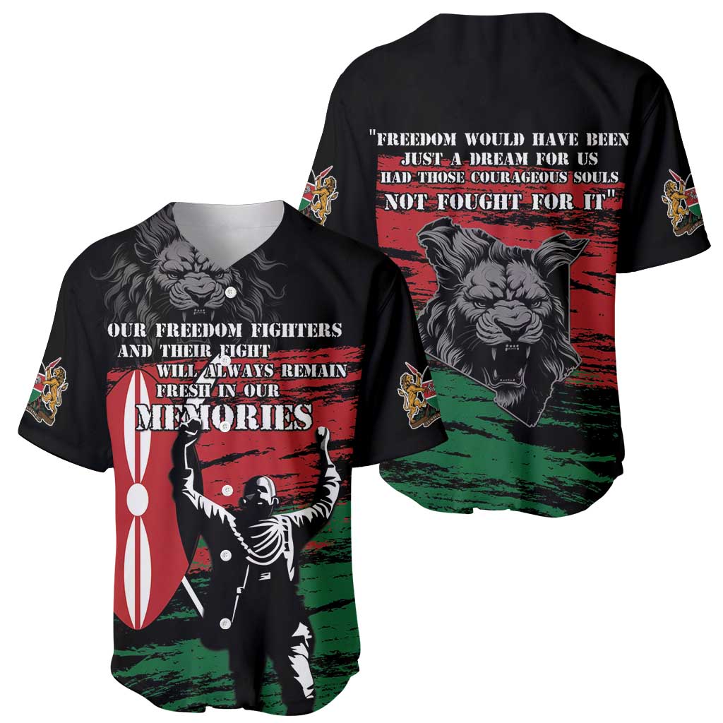 Happy Kenya Mashujaa Day Baseball Jersey Honour Our Heroes, Heroines LT05 - Wonder Print Shop