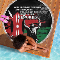 Happy Kenya Mashujaa Day Beach Blanket Honour Our Heroes, Heroines LT05 - Wonder Print Shop