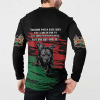 Happy Kenya Mashujaa Day Button Sweatshirt Honour Our Heroes, Heroines LT05 - Wonder Print Shop