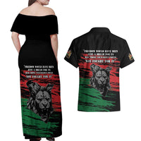 Happy Kenya Mashujaa Day Couples Matching Off Shoulder Maxi Dress and Hawaiian Shirt Honour Our Heroes, Heroines LT05 - Wonder Print Shop