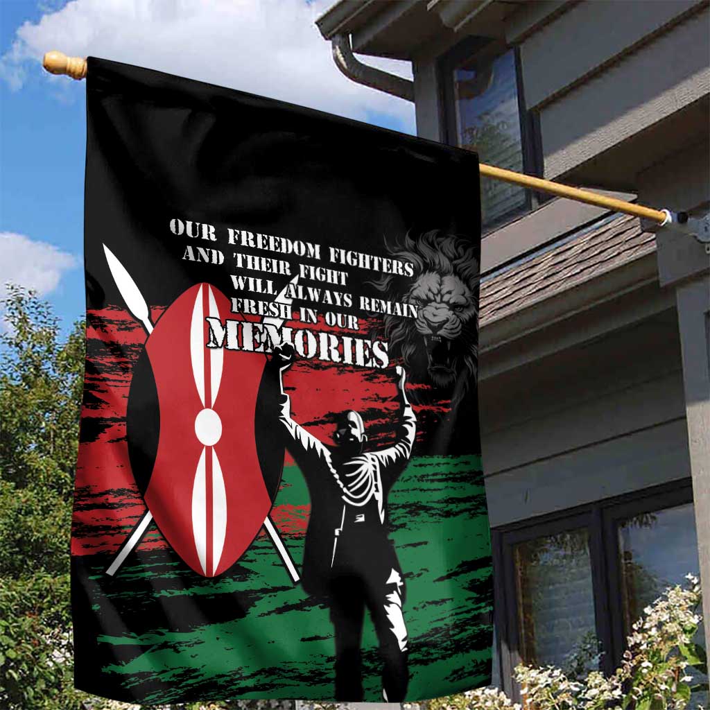 Happy Kenya Mashujaa Day Garden Flag Honour Our Heroes, Heroines LT05 - Wonder Print Shop