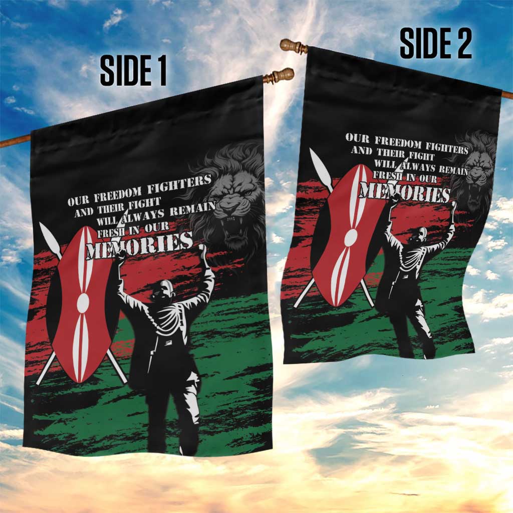Happy Kenya Mashujaa Day Garden Flag Honour Our Heroes, Heroines LT05 - Wonder Print Shop
