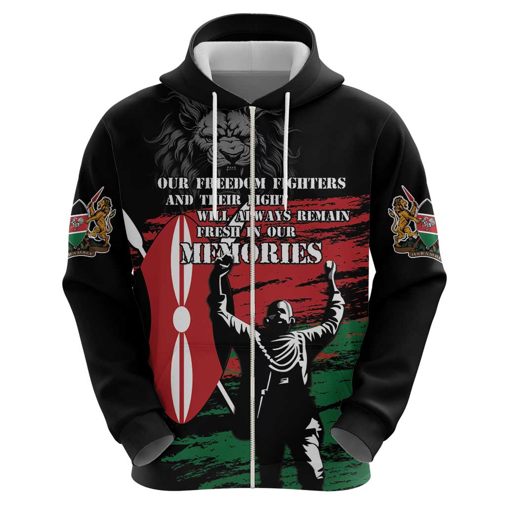Happy Kenya Mashujaa Day Hoodie Honour Our Heroes, Heroines LT05 - Wonder Print Shop