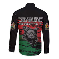 Happy Kenya Mashujaa Day Long Sleeve Button Shirt Honour Our Heroes, Heroines LT05 - Wonder Print Shop