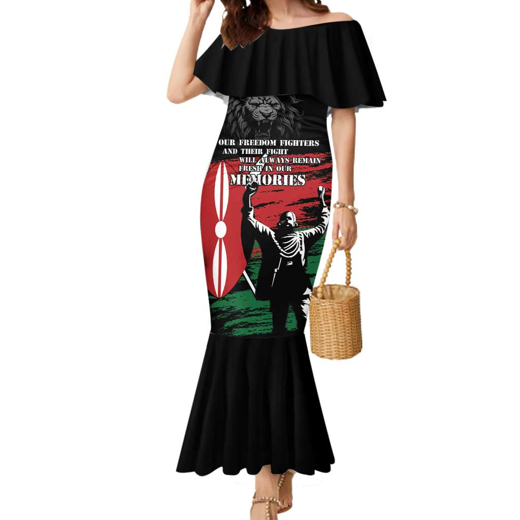 Happy Kenya Mashujaa Day Mermaid Dress Honour Our Heroes, Heroines LT05 - Wonder Print Shop