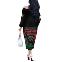 Happy Kenya Mashujaa Day Off The Shoulder Long Sleeve Dress Honour Our Heroes, Heroines LT05 - Wonder Print Shop