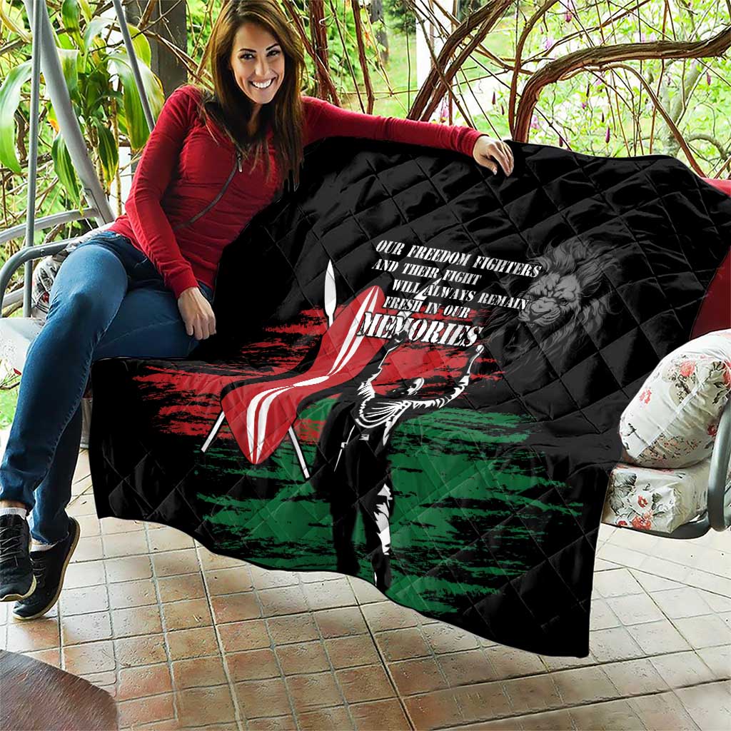 Happy Kenya Mashujaa Day Quilt Honour Our Heroes, Heroines LT05 - Wonder Print Shop