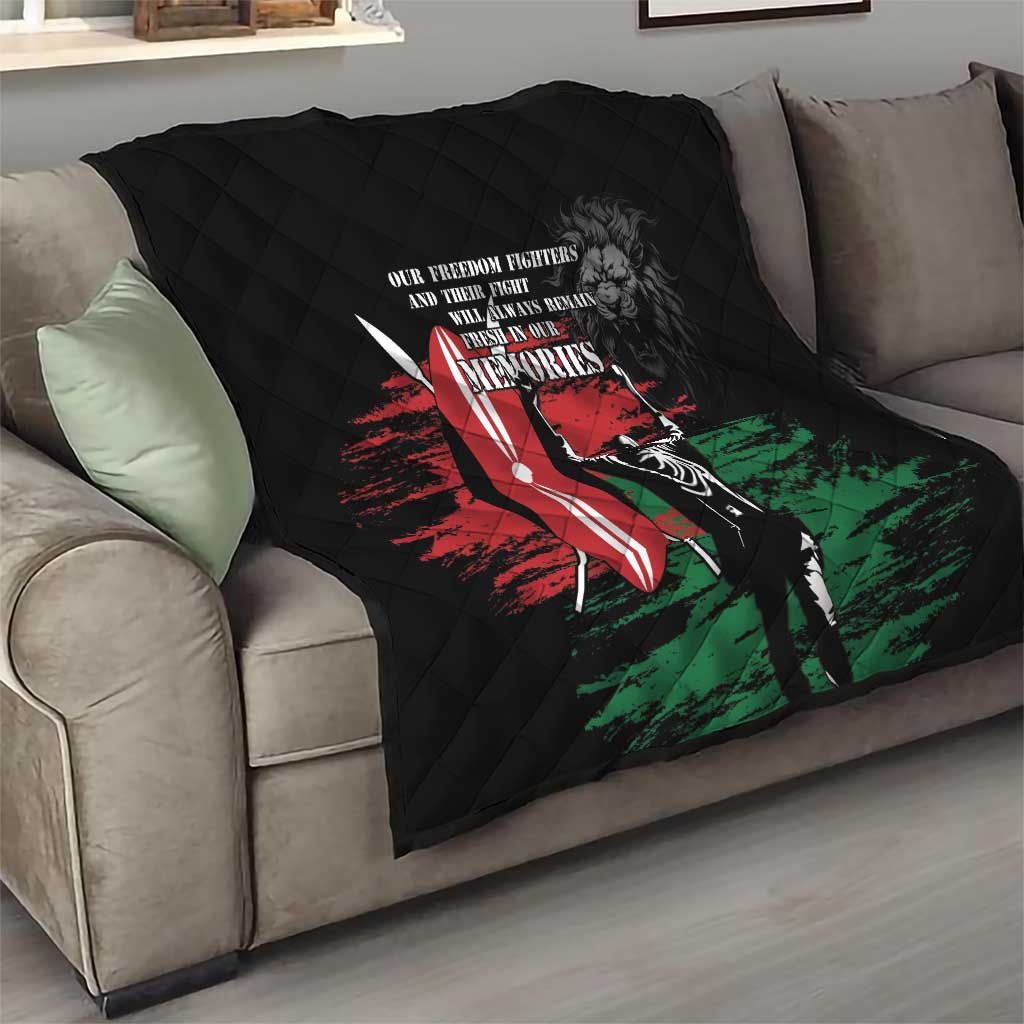 Happy Kenya Mashujaa Day Quilt Honour Our Heroes, Heroines LT05 - Wonder Print Shop