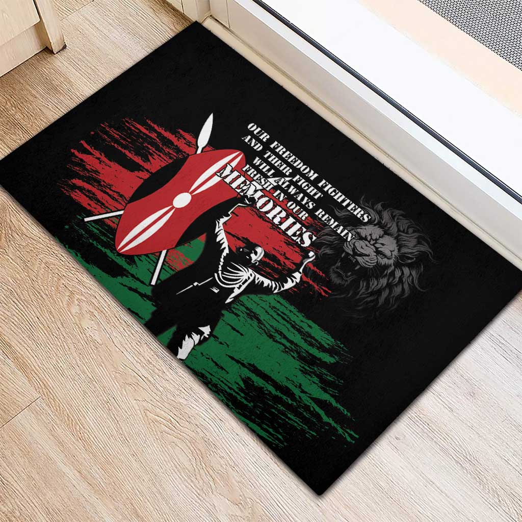 Happy Kenya Mashujaa Day Rubber Doormat Honour Our Heroes, Heroines LT05 - Wonder Print Shop