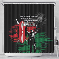 Happy Kenya Mashujaa Day Shower Curtain Honour Our Heroes, Heroines