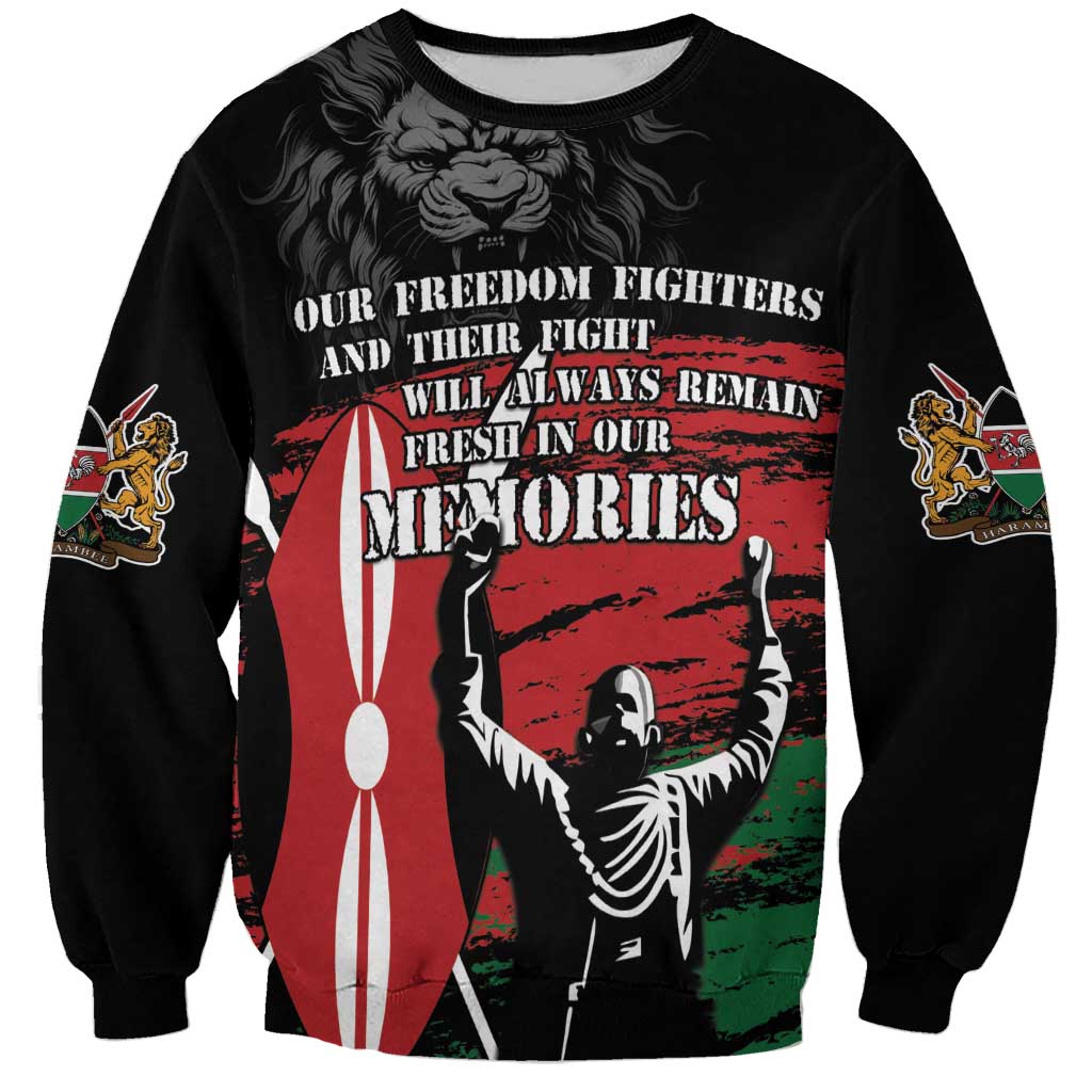 Happy Kenya Mashujaa Day Sweatshirt Honour Our Heroes, Heroines LT05 - Wonder Print Shop