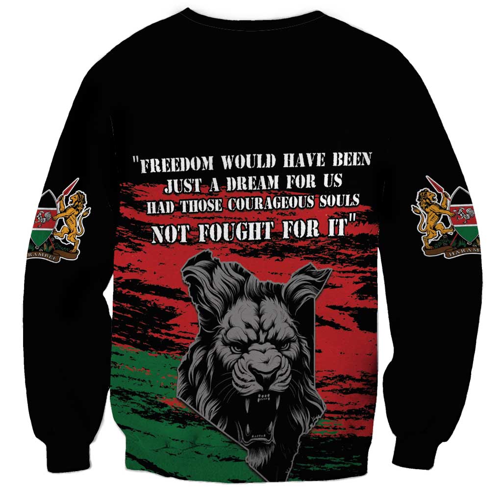 Happy Kenya Mashujaa Day Sweatshirt Honour Our Heroes, Heroines LT05 - Wonder Print Shop