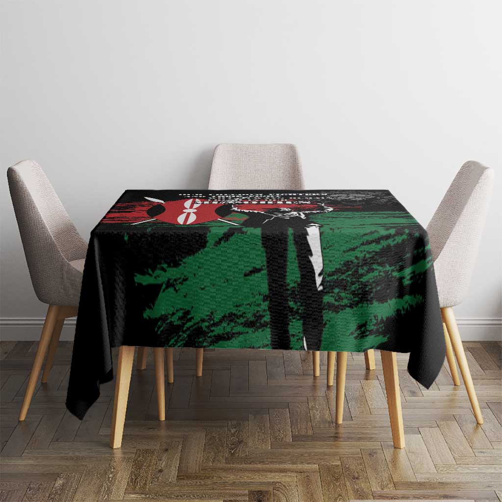 Happy Kenya Mashujaa Day Tablecloth Honour Our Heroes, Heroines LT05 - Wonder Print Shop