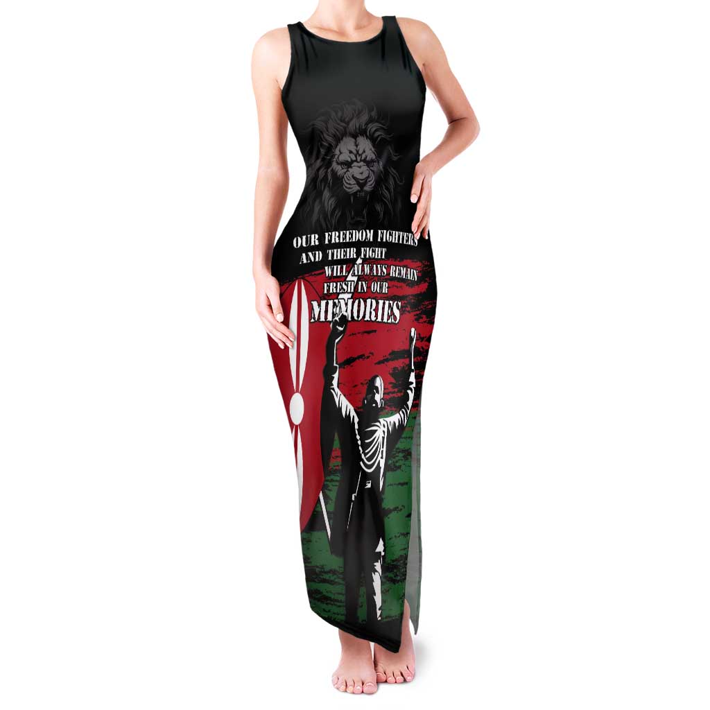 Happy Kenya Mashujaa Day Tank Maxi Dress Honour Our Heroes, Heroines LT05 - Wonder Print Shop
