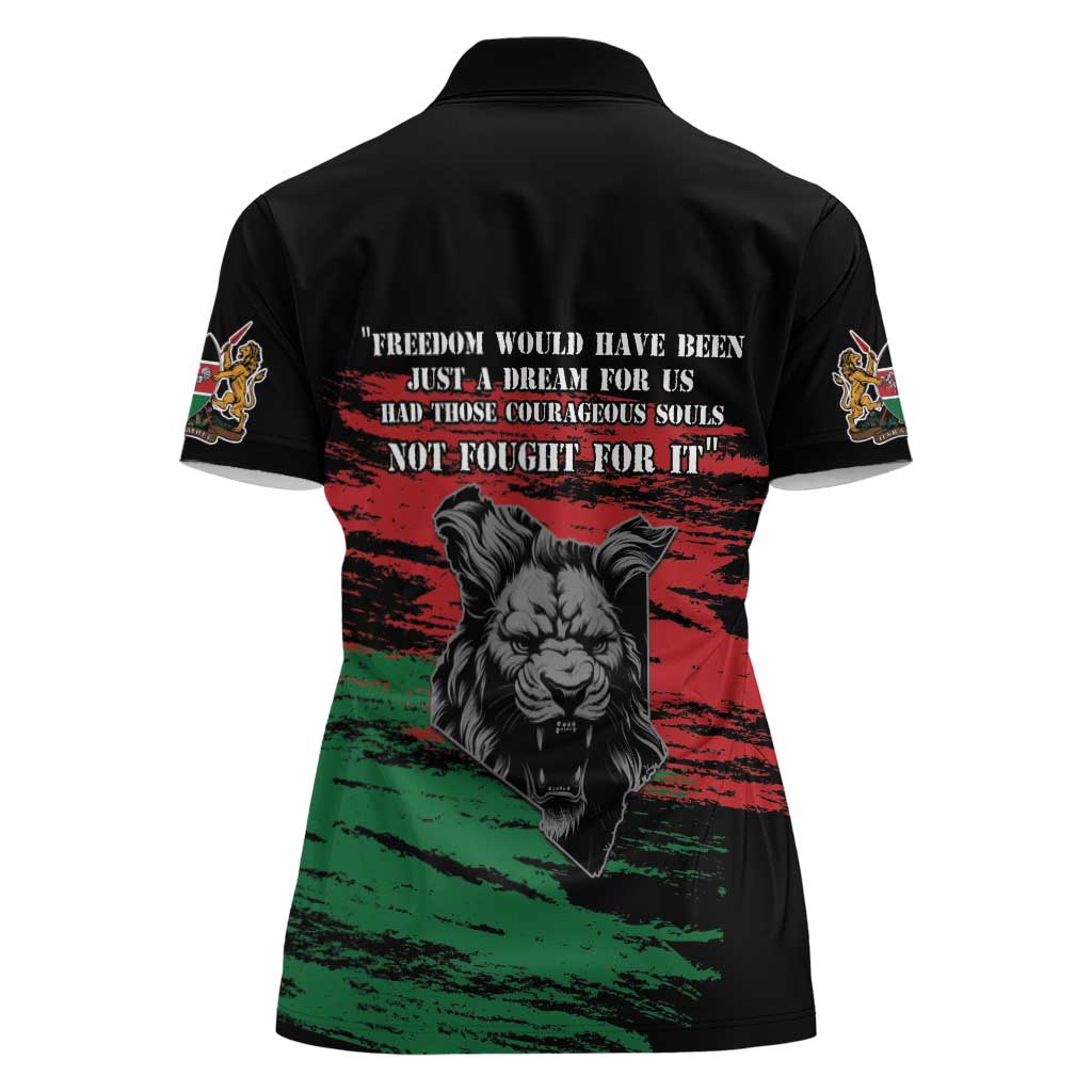 Happy Kenya Mashujaa Day Women Polo Shirt Honour Our Heroes, Heroines LT05 - Wonder Print Shop