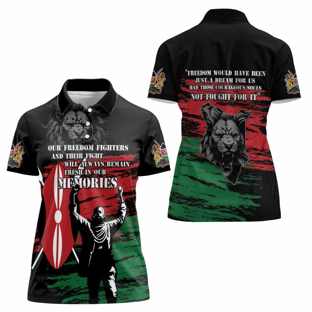 Happy Kenya Mashujaa Day Women Polo Shirt Honour Our Heroes, Heroines LT05 - Wonder Print Shop