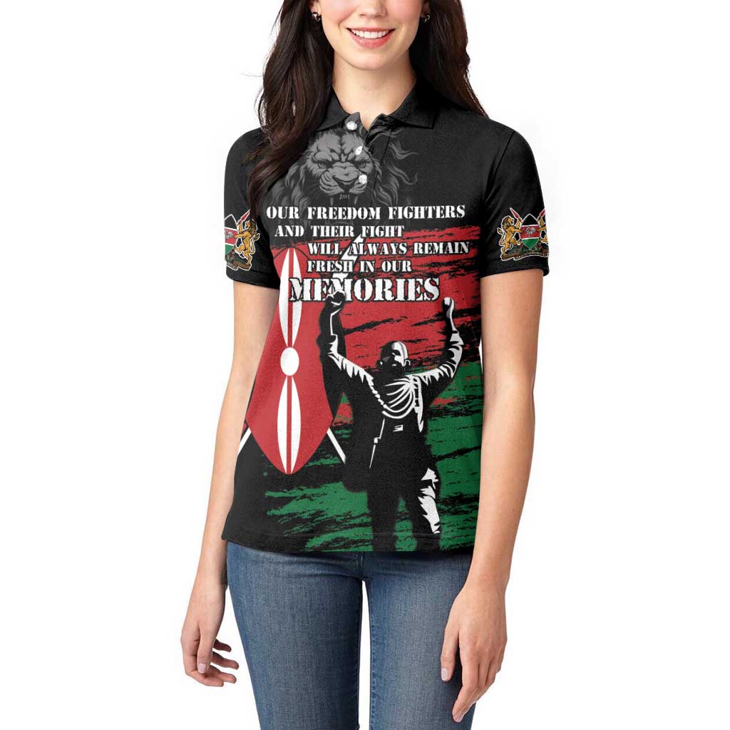 Happy Kenya Mashujaa Day Women Polo Shirt Honour Our Heroes, Heroines LT05 - Wonder Print Shop